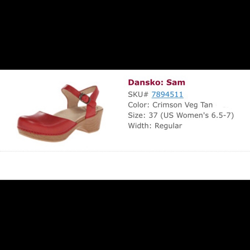 Dansko Sam red size 37